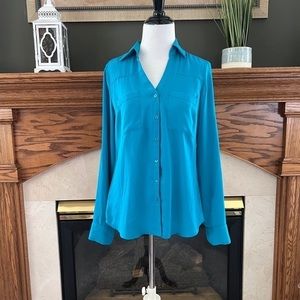 Express Button Up‎ Blouse NWOT Sz. XS